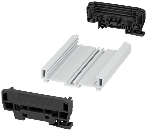 Phoenix Contact UM-PRO-KIT-B72-L120-7035 1310929 Profil-Gehäuse 123.8 x 92.3 x 39.45 PA Lichtgrau (RAL 7035), Schwarz (RAL 9005) 1 St.