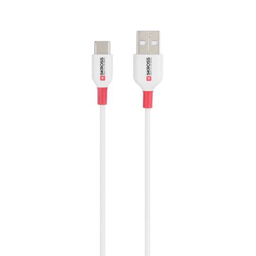 Skross USB-Kabel USB 2.0 USB-A Stecker, USB-C® Stecker 1.20 m Weiß Rund SKCA0002A-C120CN