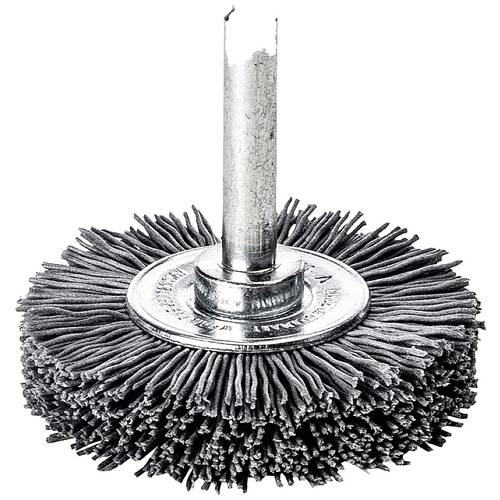 Thumbnail - Rundbürste D.50mm Schaft 6mm SiC Schleifborsten K.120 10mm 15000min-¹ LESSMANN