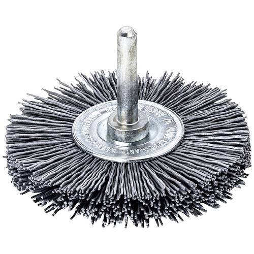 Rundbürste D.70mm Schaft 6mm SiC Schleifborsten K.120 12mm 15000min-¹ LESSMANN