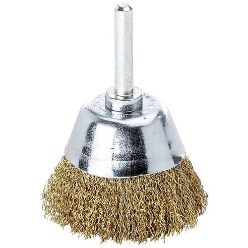 Flächenbürste D.50mm Schaft 6mm Drahtstärke 0,2mm MS 10500min-¹ LESSMANN