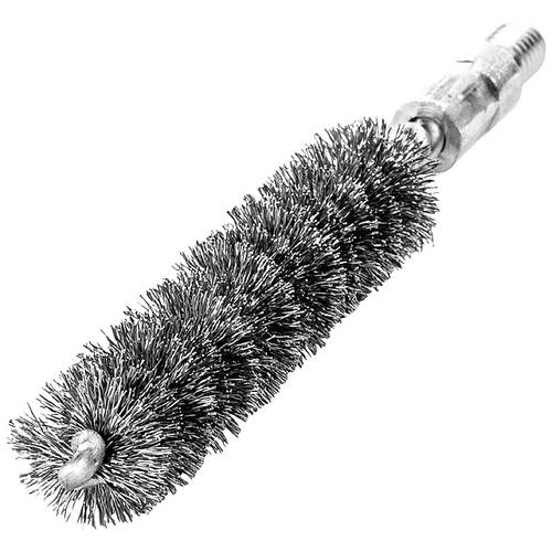 Rohrbürste L.115mm D.18mm VA-Stahldraht gewellt Besatz-L.80mm LESSMANN