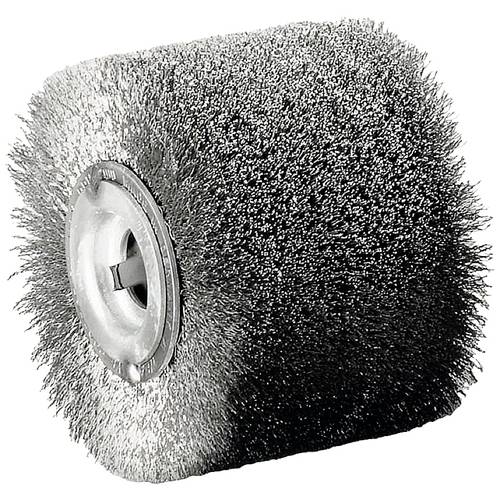Thumbnail - Lessmann 323.348.19 Edelstahldraht-Rundbürste Ø100x70mm 0,2mm-Draht Bo19,2mm Durchmesser 100 mm 1 St.