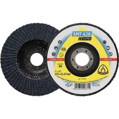 Fächerscheibe SMT 628 Supra D.115mm K.40 fl.INOX ZK KLINGSPOR