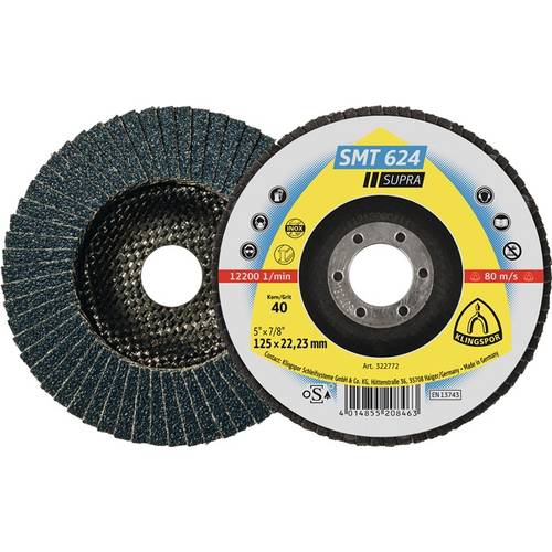 Fächerscheibe SMT 624 Supra D.125mm K.60 12Grad kon.INOX ZK