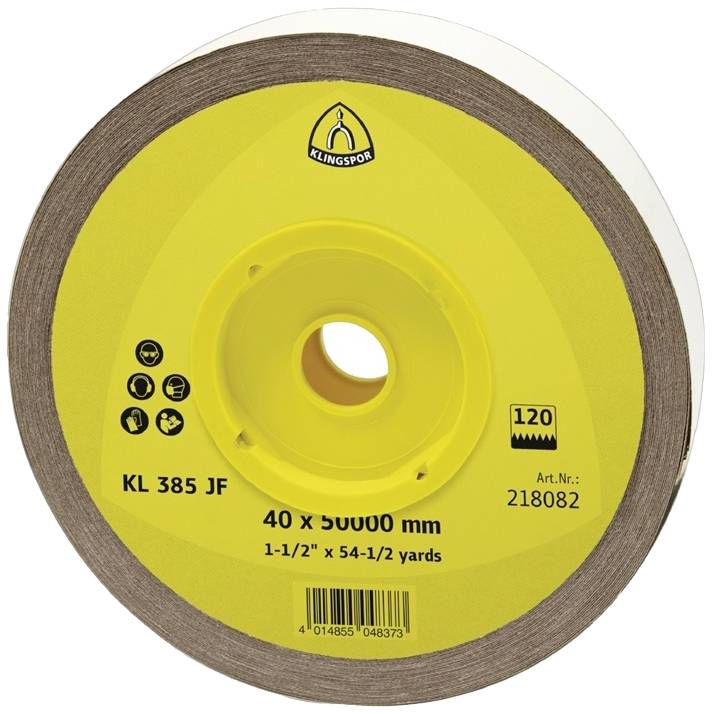 Klingspor KL 385 JF 218094 Schleifpapierrolle Körnung (num) 40 (L x B) 50 m x 50 mm 1 St.