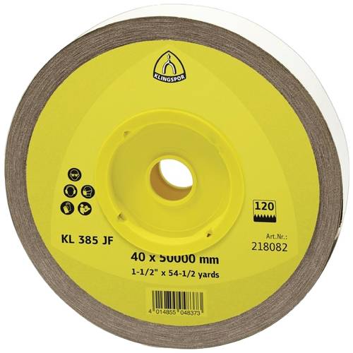 Klingspor KL 385 JF 218094 Schleifpapierrolle Körnung (num) 40 (L x B) 50 m x 50 mm 1 St.