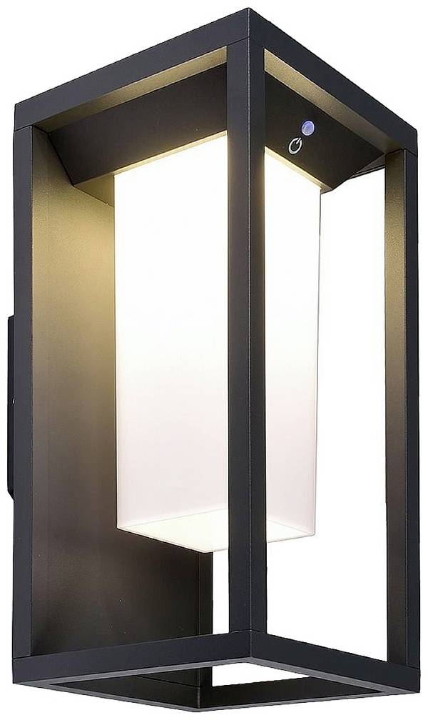 Deko Light Samas Solar 731122 Solar-Außenwandleuchte  LED LED 2.2 W Dunkelgrau