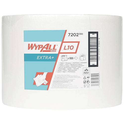 Thumbnail - Kimberly Clark 7202 WYPALL L10 EXTRA 7202 Reinigungstücher 1 lagig Anzahl: 1000 St.