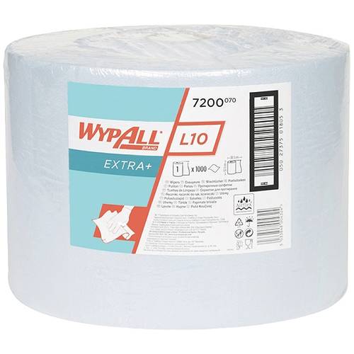 Putztuch WYPALL L10 EXTRA 7200 L.ca.380 mmxB.ca.240mm blau 1-lagig WYPALL
