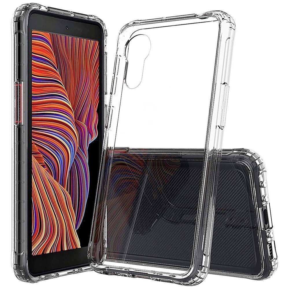 JT Berlin BackCase Pankow Clear Backcover Samsung Galaxy XCover 5 Transparant Stootbestendig, Inductieve lading