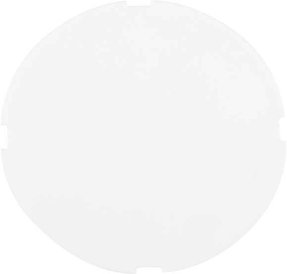 Ein weißer, kreisförmiger Hintergrund ohne weitere Details oder Muster.