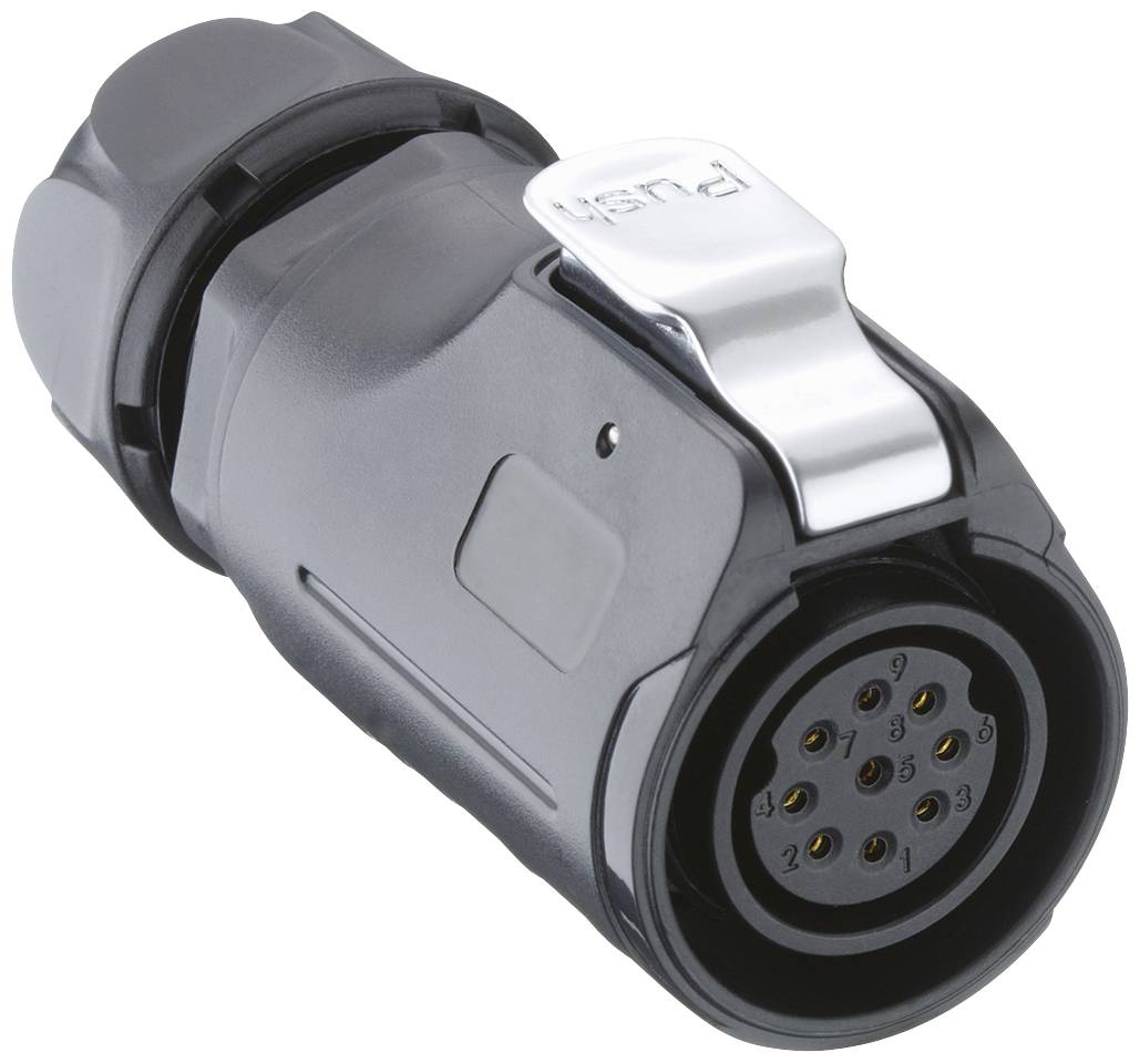 Lutronic 2640 12 T12CB T Rundsteckverbinder Buchse, gerade 1 St.