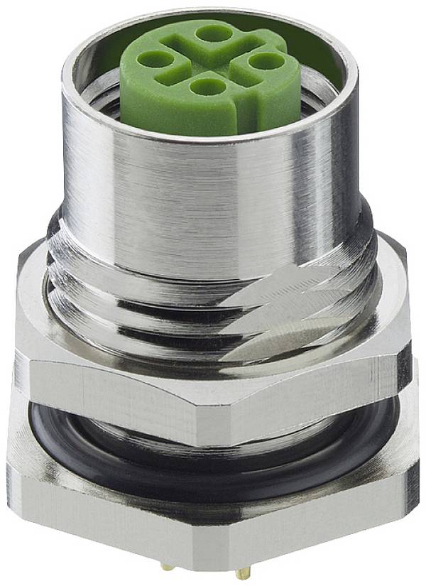 Lutronic 1221 04D T9CP Sensor-/Aktor-Einbausteckverbinder M12 Buchse, Einbau Polzahl Sensoren: 4 1 St.