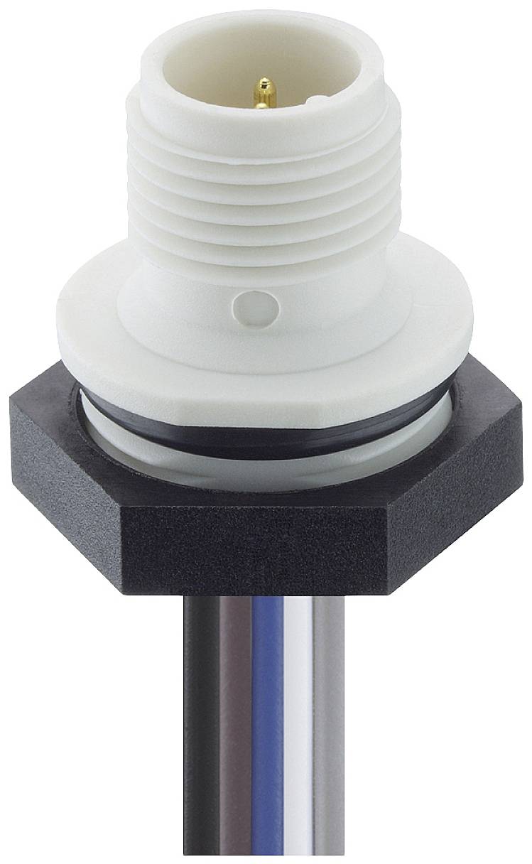 Lutronic 1230 05 T16CW101 0,5m Sensor-/Aktor-Einbausteckverbinder M12 Stecker, Einbau Polzahl Sensoren: 5 1 St.