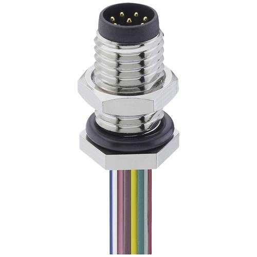 Lutronic 0831 08 T8CW 0,5m Sensor-/Aktor-Einbausteckverbinder M8 Stecker, Einbau Polzahl Sensoren: 8 1 St.