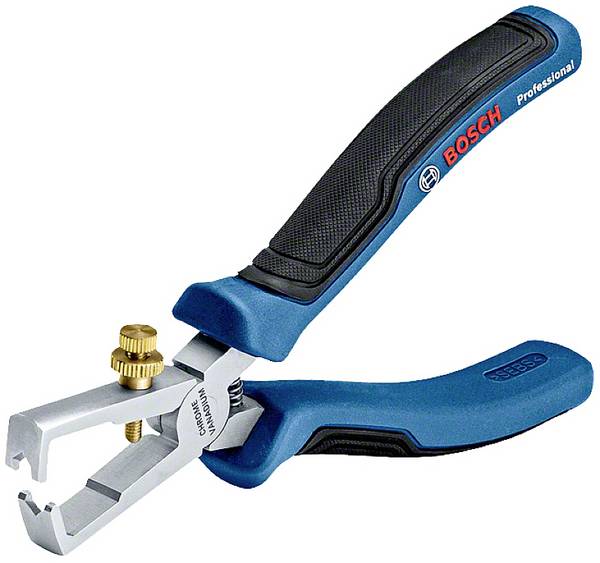 Bosch Professional 1600A01V03 1600A01V03  Abisolierzange Feinverstellung, mit Gummi überzogen 0 bis 10 mm²