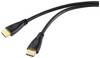 SpeaKa Professional HDMI Anschlusskabel HDMI-A Stecker, HDMI-A Stecker 1.00 m Schwarz SP-10133280 4K UHD, Audio Return Channel HDMI-Kabel