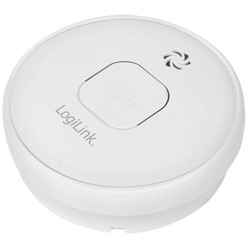 LogiLink SC0016 Rauchwarnmelder inkl. 10 Jahres-Batterie batteriebetrieben (Ø x H) 104 mm x 50 mm