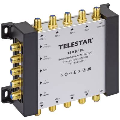 Telestar TSM 5/8 Premium Line SAT Multischalter Eingänge