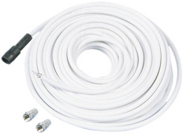 Telestar Antennen, SAT Anschlusskabel [1x F-Stecker - 1x F-Stecker] 10 m   Weiß