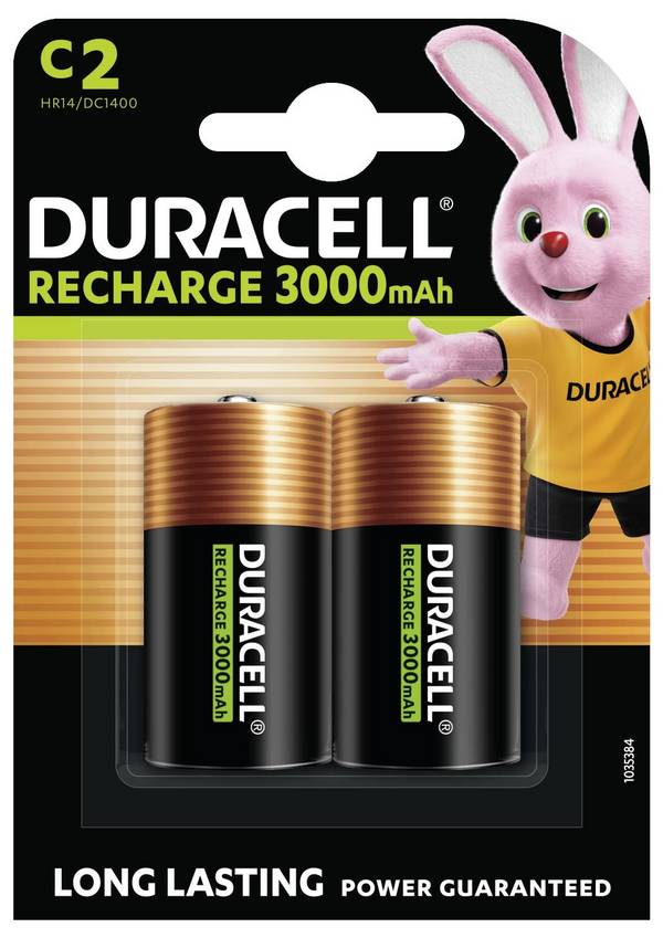 Duracell PreCharged Baby (C)-Akku NiMH 3000 mAh 1.2 V 2 St.