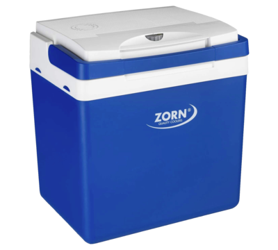 ZORN - Kühlbox EEK: E (A - G) Thermoelektrisch 12 V, 230 V Blau-Weiß 25 l