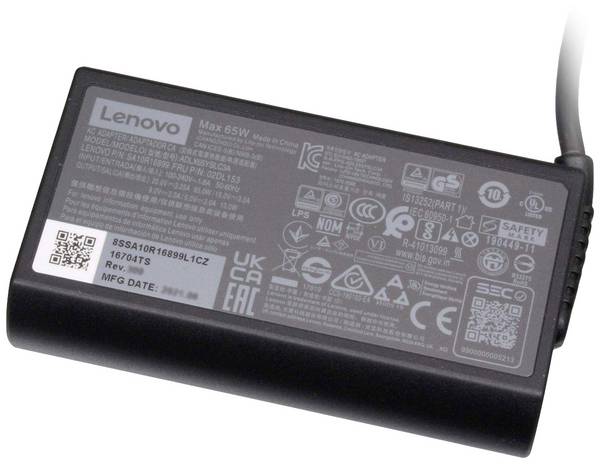 Lenovo 02DL151, ADLX65YSCC3A, 4X20V24678 Notebook-Netzteil 65 W 20 V 3.25 A
