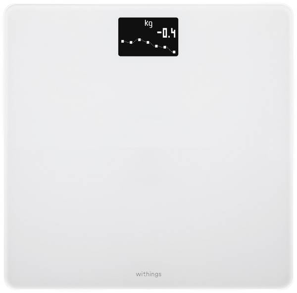 Withings Body Körperanalysewaage WBS06-White-All-Inter - NS digital Wägebereich (max.)=180 kg Weiß Mit Bluetooth, Wetteranzeige