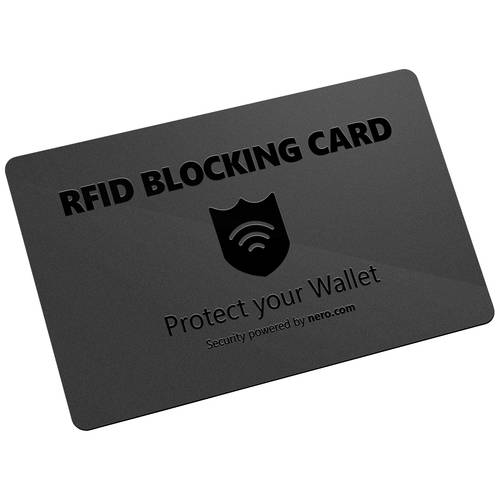 Nero RFID NFC Blocker Karte EMEA-33700001 Schwarz 1 St.