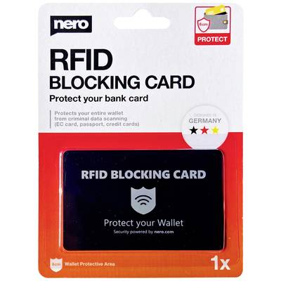 Nero RFID NFC Blocker Karte RFID Blocking Card Schwarz EMEA-33700001 1 St.  – Conrad Electronic Schweiz