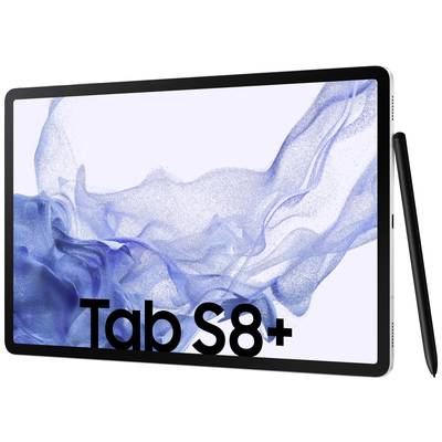 Samsung Galaxy Tab S8+ WiFi 256 GB Silber Android-Tablet 31.5 cm (12.4 Zoll) 3.0 GHz, 2.5 GHz, 1.8 GHz Qualcomm® Snapdra