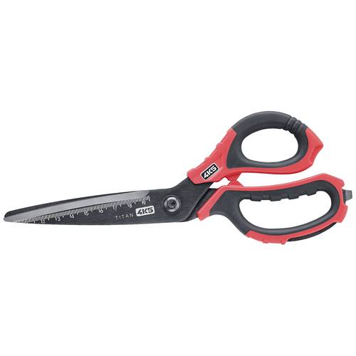 Thumbnail - 4K5 Tools 600.500A Universalschere Linkshänder, Rechtshänder Schwarz/Rot