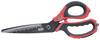 4K5 Tools 600.500A Universalschere Linkshänder, Rechtshänder Schwarz/Rot