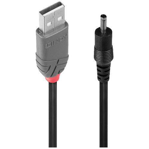 LINDY USB-Kabel USB 2.0 USB-A Stecker, DC Stecker 3,5 mm 1.50 m Schwarz 70266