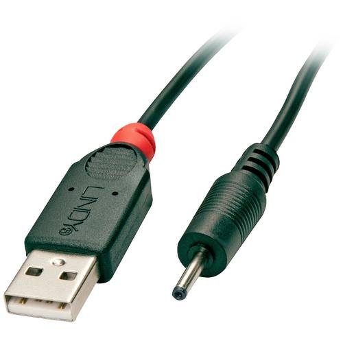 Lindy 70265 Adapterkabel USB A 2,5/0,7mm DC-Hohlstecker