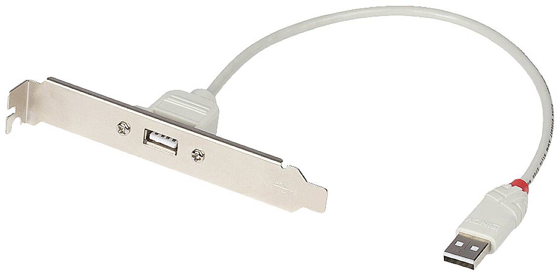 LINDY USB 2.0 Slotblechadapter, 1 x USB Typ A