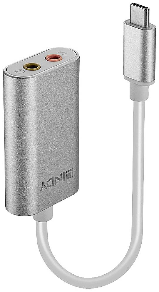 Аудиоконвертер LINDY [USB-C - Klinke]