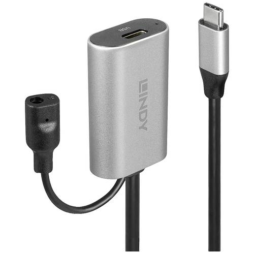 LINDY USB-Kabel USB 3.2 Gen1 (USB 3.0 / USB 3.1 Gen1) USB-C® Stecker, USB-C® Buchse 5.00 m Schwarz 43271