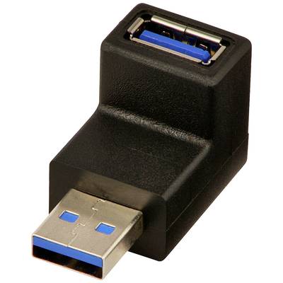 LINDY USB 3.2 Gen 1 (USB 3.0) Adapter [1x USB 3.2 Gen 1 Stecker A (USB 3.0) - 1x USB 3.2 Gen 1 Buchse A (USB 3.0)] 71260