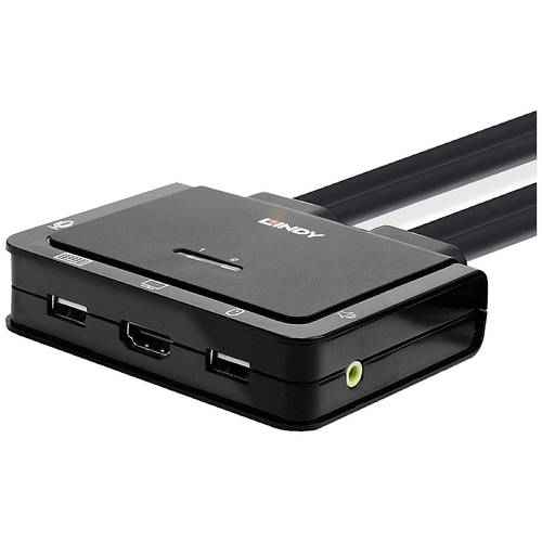 Thumbnail - LINDY KVM-Umschalter HDMI Maus, Tastatur 3840 x 2160 Pixel