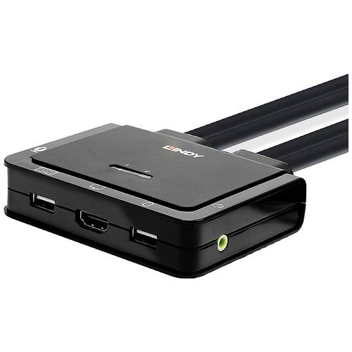 Thumbnail - LINDY KVM-Umschalter KVM-Umschalter HDMI Maus, Tastatur 4096 x 2160 Pixel