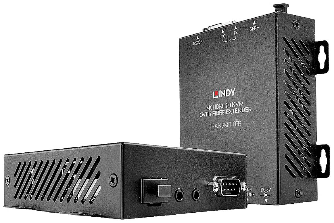 LINDY HDMI Fibre Optic 18G & USB KVM Extender 300m