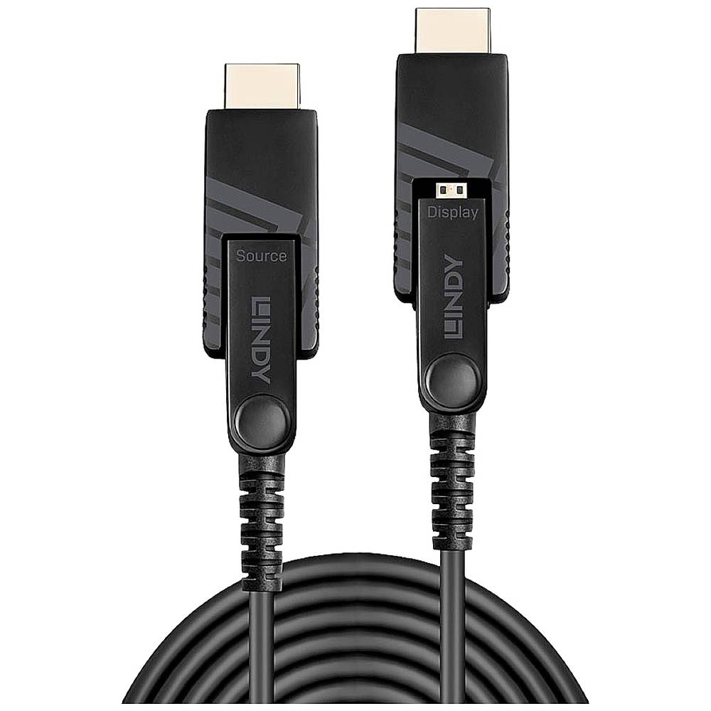 LINDY Aansluitkabel HDMI-micro-D stekker, HDMI-micro-D stekker 100 m Zwart 38326 HDMI-kabel