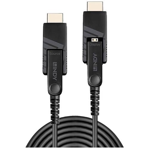 Thumbnail - LINDY HDMI Anschlusskabel HDMI-Micro-D Stecker, HDMI-Micro-D Stecker 50.00 m Schwarz 38324 4K UHD HDMI-Kabel