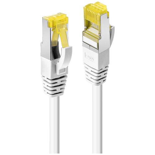 LINDY 47323 RJ45 Netzwerkkabel, Patchkabel CAT 6a (Rohkabel CAT 7) S/FTP 1.50 m Weiß 1 St.
