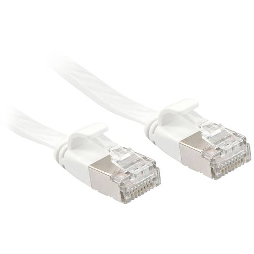 LINDY 47545 RJ45 Netzwerkkabel, Patchkabel CAT 6a U/FTP 10.00 m Weiß 1 St.