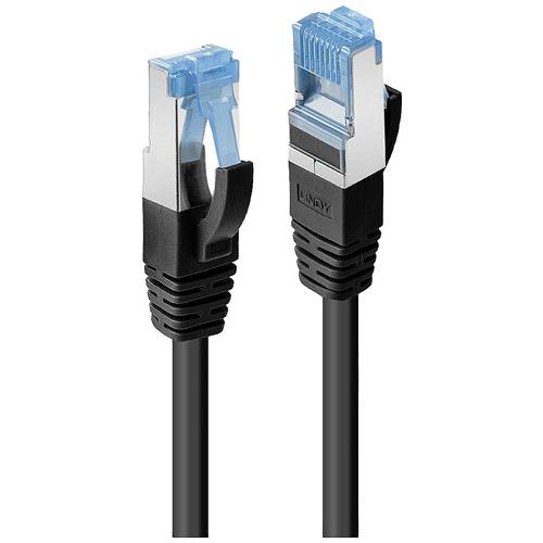 LINDY 47419 RJ45 Netzwerkkabel, Patchkabel CAT 6a S/FTP 15.00 m Schwarz 1 St.