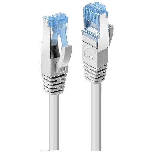 LINDY 47130 RJ45 Netzwerkkabel, Patchkabel CAT 6a S/FTP 0.30 m Grau 1 St.