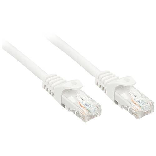 LINDY 48203 RJ45 Netzwerkkabel, Patchkabel CAT 6 U/UTP 2.00 m Weiß 1 St.
